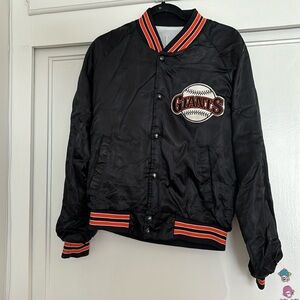 Vintage 80s Giants satin jacket M